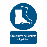 Panneaux iso 7010 a3 / a4 / a5 chaussures de s�curit� obligatoires - m008