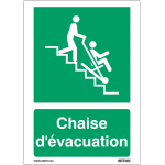 Panneau iso 7010 - chaise d'�vacuation - e060