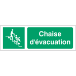 Panneau iso 7010 - chaise d'�vacuation - e060
