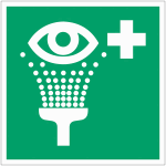 Panneau iso 7010 equipement de rin�age des yeux - e011