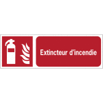Panneaux iso 7010 horizontaux extincteur d'incendie - f001