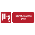 Panneaux iso 7010 horizontaux robinet d'incendie arm - f002