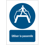 Panneau iso 7010 utiliser la passerelle - m023