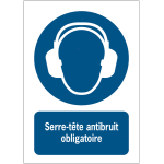 Panneau iso 7010 - serre - t�te antibruit obligatoire - m003