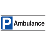 Panneau pvc r�tror�fl�chissant - ambulance