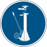 Panneau de quai de chargement - b�quille de s�curit�