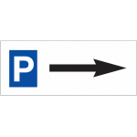Panneau r�tror�fl�chissant - parking fl�che � droite