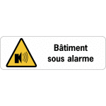 Panneau de surveillance en pvc - btiment sous alarme