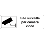 Panneau d'information de surveillance - site surveill� par cam�ra vid�o