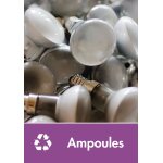 Autocollant lavable toughwash� recyclage des ampoules