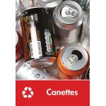 Panneau tri s�lectif - recyclage des canettes