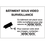 Panneaux de vid�o surveillance personnalis�s