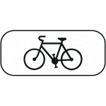 Panonceau compl�mentaire m4d1 v�los (homologu� route)