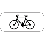 Panonceau compl�mentaire m4d1 v�los (homologu� route)