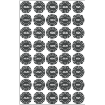 Pastilles calendrier rondes ann�e compl�te toughwash�