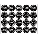 Pastilles calendrier rondes ultra - destructibles pour surfaces difficiles