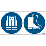 Pictogrammes iso 7010 gilets & chaussures de s�curit�