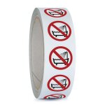 Pictogramme iso 7010 en rouleau ne pas utiliser ce dispositif dans une baignoire, une douche ou dans ...