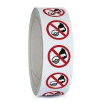 Pictogramme iso 7010 en rouleau ne pas utiliser avec une meuleuse portative - p034