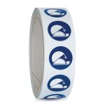 Pictogramme iso 7010 en rouleau utiliser la protection r�glable de la scie circulaire sur table - m031 ...