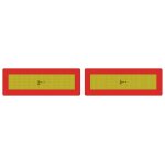 Plaques de balisage arri�re pour remorques et semi - remorques