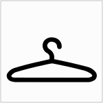 Plaques color�es adh�sives  vestiaire  avec pictogramme