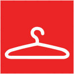 Plaques color�es adh�sives  vestiaire  avec pictogramme