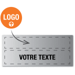 Plaque grav�e en aluminium anodis� personnalisable