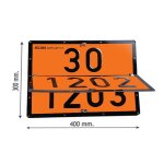 Plaque orange adr convertible 30 / 1202 & 33 / 1203