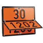 Plaque orange adr convertible 30 / 1202 et 33 / 1203