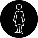 Plaques signaltiques design  toilettes femme