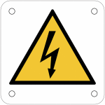 Plaques de signalisation pour machines  danger �lectricit�