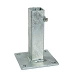 � platine pour fixation de poteaux carr�s