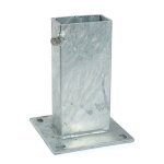 � platine pour fixation de poteaux rectangulaires