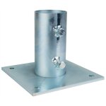 Platines de fixation pour poteaux de signalisation 76 mm