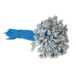 Plombs  sceller en plastique gris sur fil perl en plastique