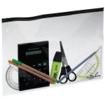 Pochettes navette transparentes avec fermeture zip
