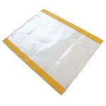 Pochettes de protection transparentes avec 2 bandes adhsives