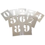 Pochoirs chiffres et lettres en aluminium