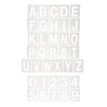Pochoirs chiffres et lettres en pvc