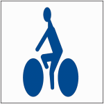 Pochoir piste cyclable en polypropyl�ne