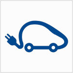 Pochoir voiture �lectrique en polypropyl�ne