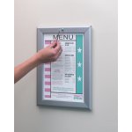 Porte - affiches avec cadre clic  fermeture scurise visible
