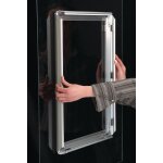 Porte - affiches pour vitres avec cadre clic auto - adhsif en aluminium