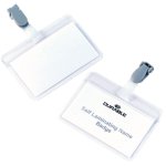 Porte - badge autoplastifiable  pince