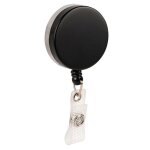 Porte - badge enrouleur zip en m�tal avec pince ceinture