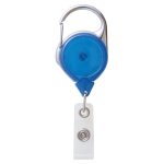 Porte - badge enrouleur zip avec mousqueton