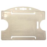 Porte - badge rigide en plastique color�, pour carte iso 86 x 54 mm