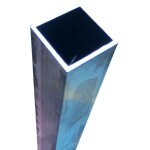 Poteaux en aluminium brut 40x40 mm pour fixation de panneaux