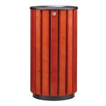 Poubelle pour espaces verts en acier